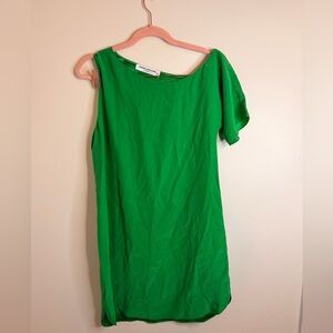 Amanda Uprichard Vibrant Green One Shoulder Dress